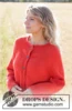 248-9 Red Sunrise Cardigan by DROPS Design